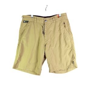Howler Bros Horizon Hybrid 2.0 Activewear Woven Shorts Tan 10" Inseam Men 32 NEW